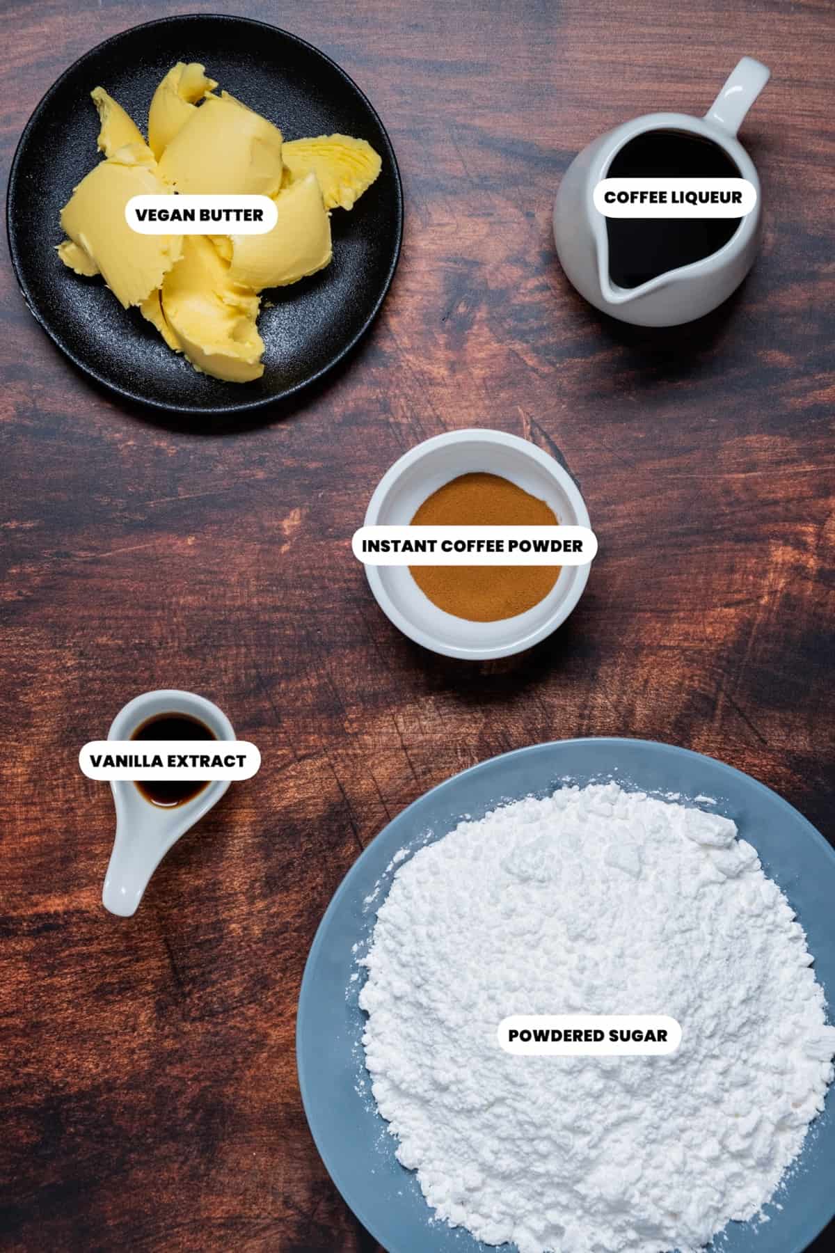 Photo of ingredients for frosting.
