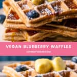 Vegan Blueberry Waffles